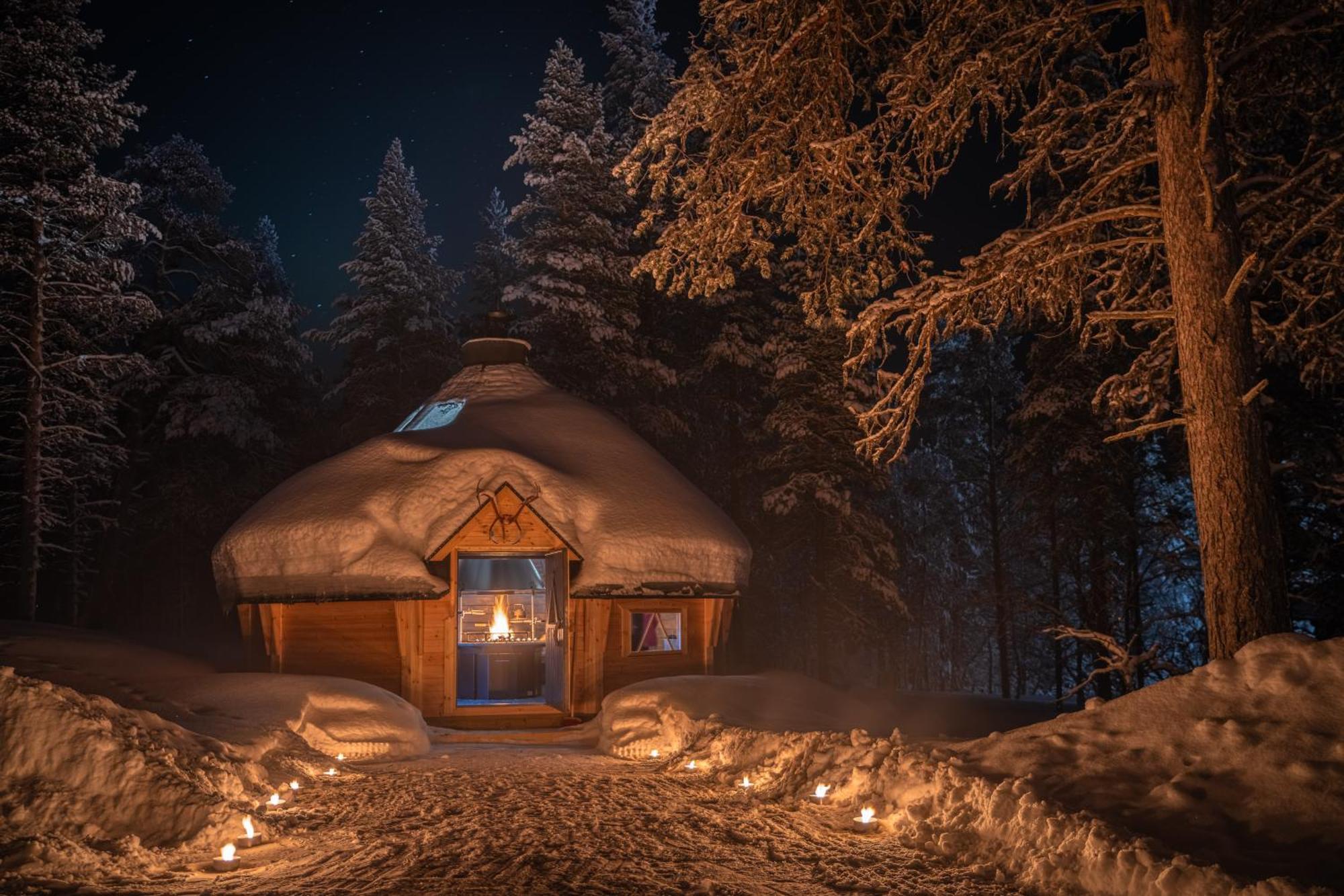 Kuukkeli Log Houses Aurora Resort Saariselka Ngoại thất bức ảnh