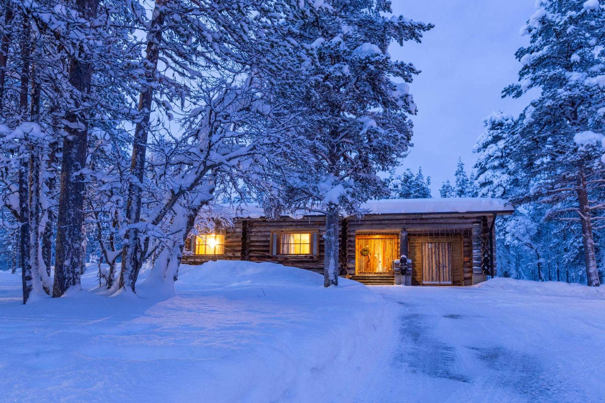 Kuukkeli Log Houses Aurora Resort Saariselka Ngoại thất bức ảnh